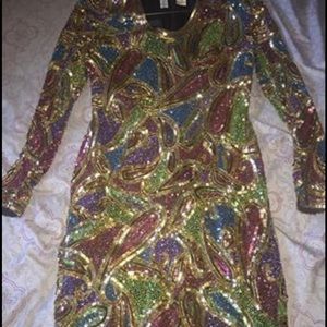 Naeem Khan Sequin Dress